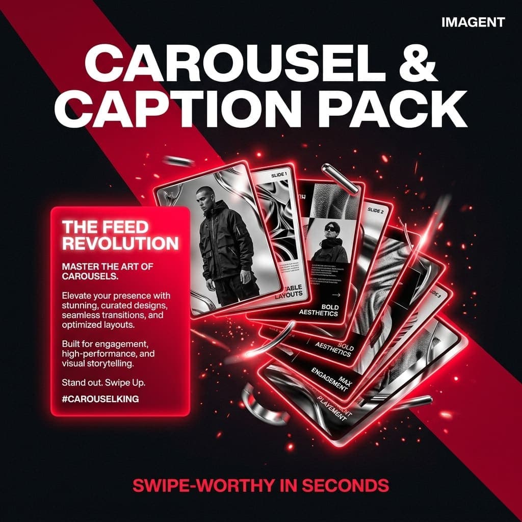 Carousel & Caption Template Pack