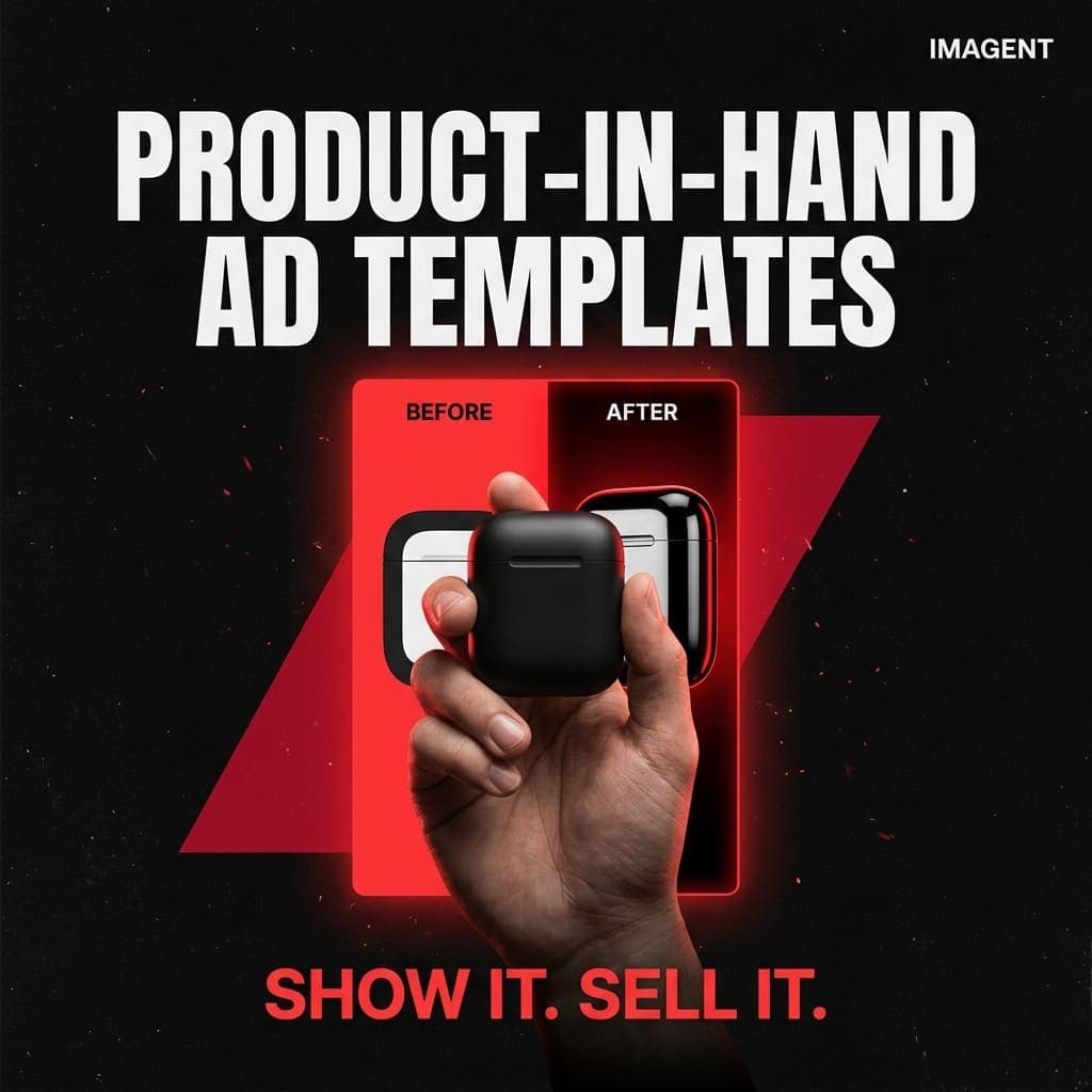 Product-in-Hand Ad Template